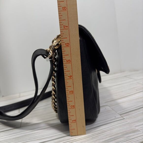 JESSICA SIMPSON STUDDED GOLD TONE‎ CHAIN JENNIFER CROSSBODY PURSE METEORITE NWT - Picture 8 of 12